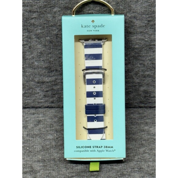 kate spade new york 38mm Apple Watch Band, Striped Silicone, KSS0014 - Picture 1 of 4